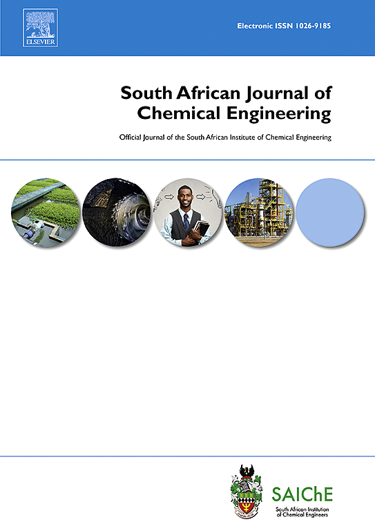 Go to journal home page - South African Journal of Chemical Engineering